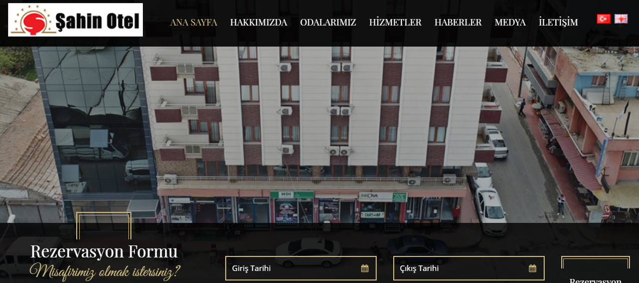 Alaşehir Şahin Otel'in Kurumsal İnternet Sitesini Teslim Ettik